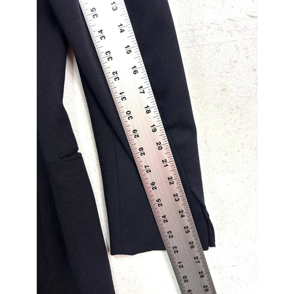 vtg 40s Double Breasted Tuxedo Jacket‎ 40L Flannel Wool Heavy Black Peak Formal